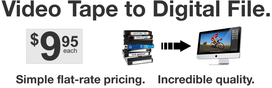 Video Tape Transfers to Digital Files